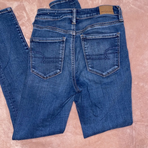 Ripped Super Stretch American Eagle Skinny Jeans - Picture 4 of 5